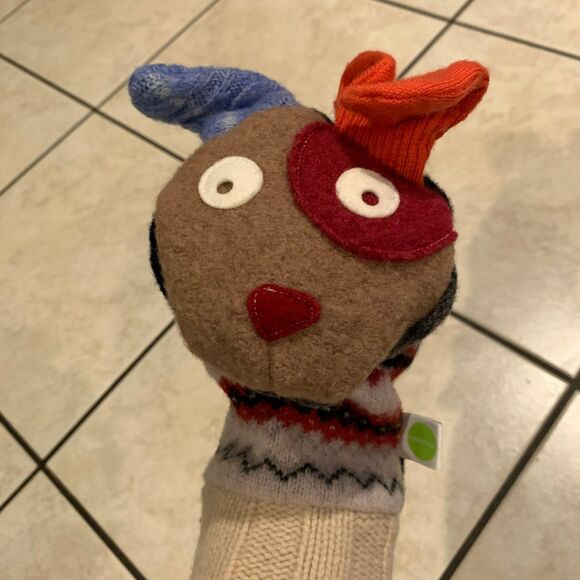 Cate and Levi wool dog puppet - Picture 3 of 8